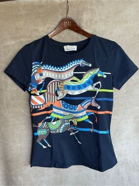Vestrum Navy Graphic equestrian T-Shirt